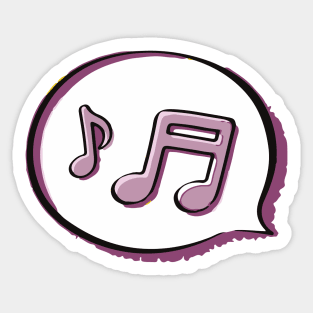 BTS butter music note Sticker